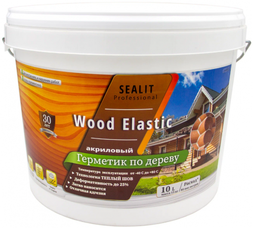 Приобрести ГЕРМЕТИК - Sealit Wood Elastic для работы с деревянными материалами 5 л в Костроме, Костромская область