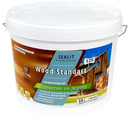 Купить ГЕРМЕТИК - Sealit Wood Standart для профессиональных работ с деревянными домами 5 л в Костроме, Костромская область